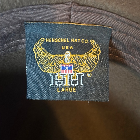 Henschel Hat Co brown felt hat with leather band - Picture 4 of 9